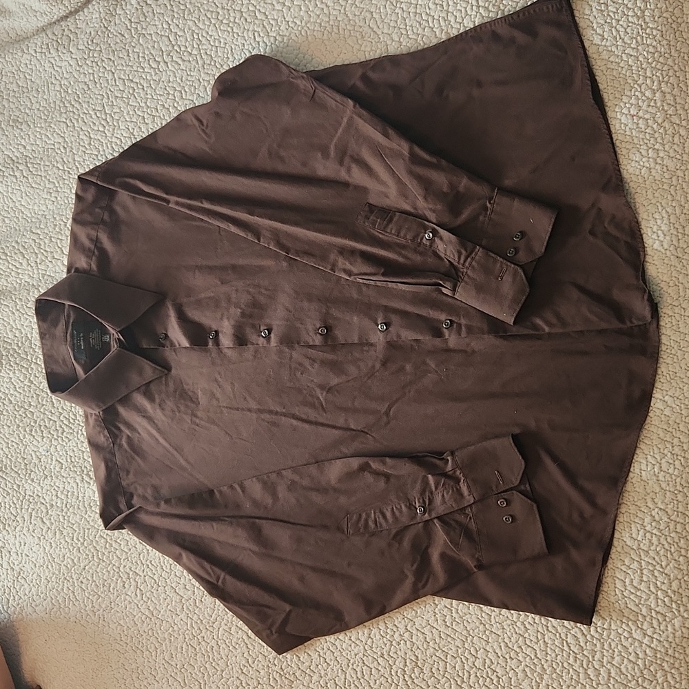Men's long sleeve button up dress shirt